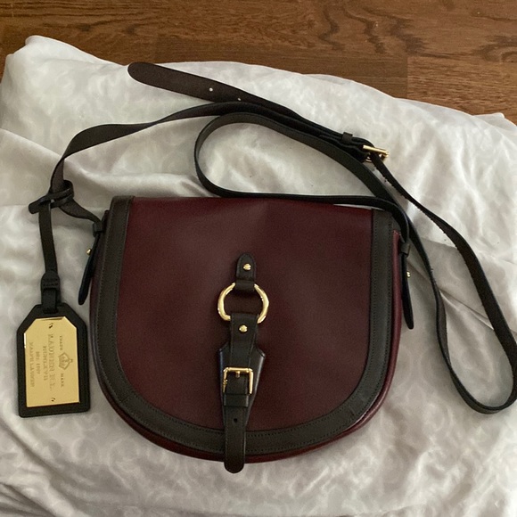 Lauren Ralph Lauren Bags Nwot Ralph Lauren 2 Toned Leather Saddles